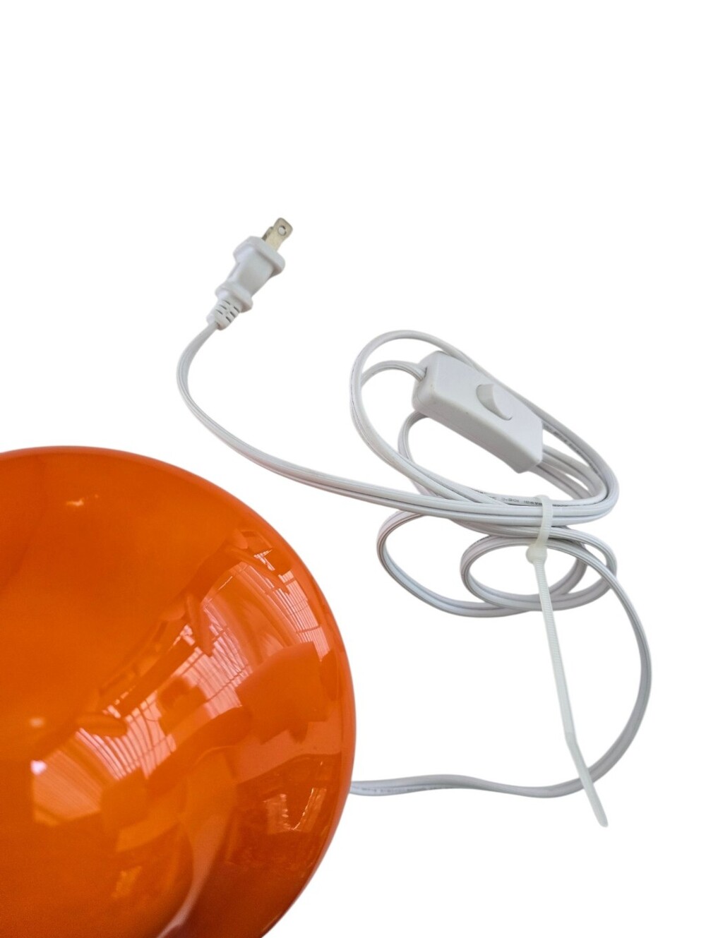 Orange Mushroom Lamp Retro Space Age Accent Light - Picture 9 of 9